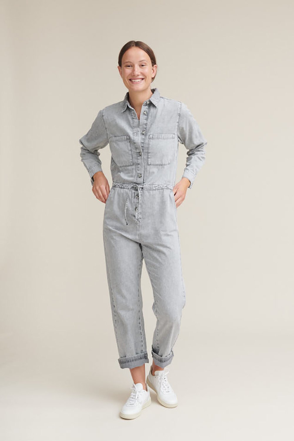 Basic Apparel Bluebell Jumpsuit - Grey - Baronessen
